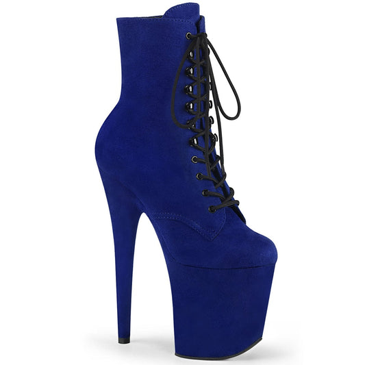 FLAMINGO-1020FS Royal Blue Faux Suede/Royal Blue Faux Suede Ankle Boot Pleaser US Size (Women's): 5