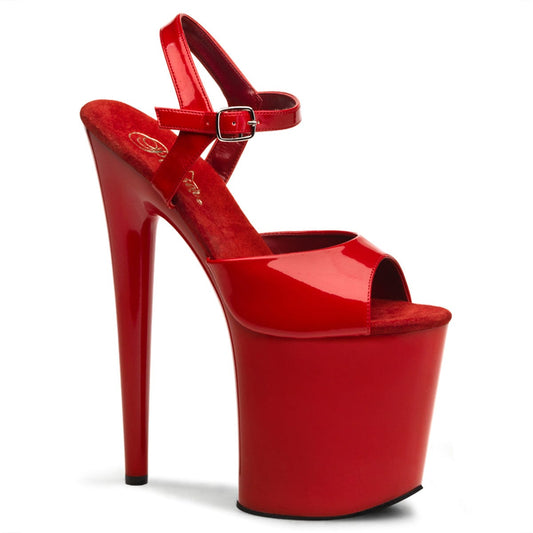 FLAMINGO-809 Red Patent/Red Platform Sandal Pleaser US Size (Women's): 5