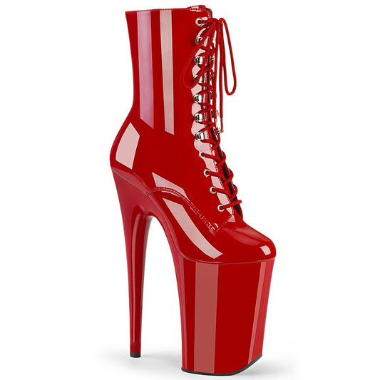 INFINITY-1020 Red Patent/Red Ankle Boot Pleaser US Size (Women's): 5