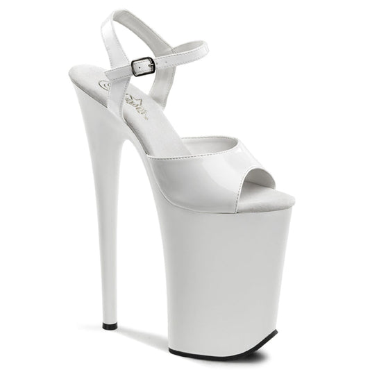 INFINITY-909 White/White Platform Sandal Pleaser US Size (Women's): 5