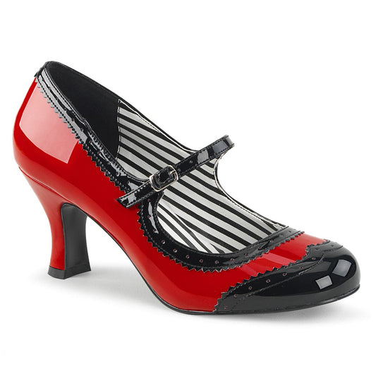 JENNA-06 Red-Black Patent CURRENT Pleaser Pink Label US Size (Women's): 9