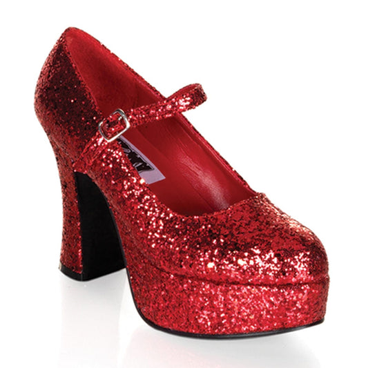 Mary Jane-50G Red Glitter CURRENT Funtasma US Size (Women's): 6