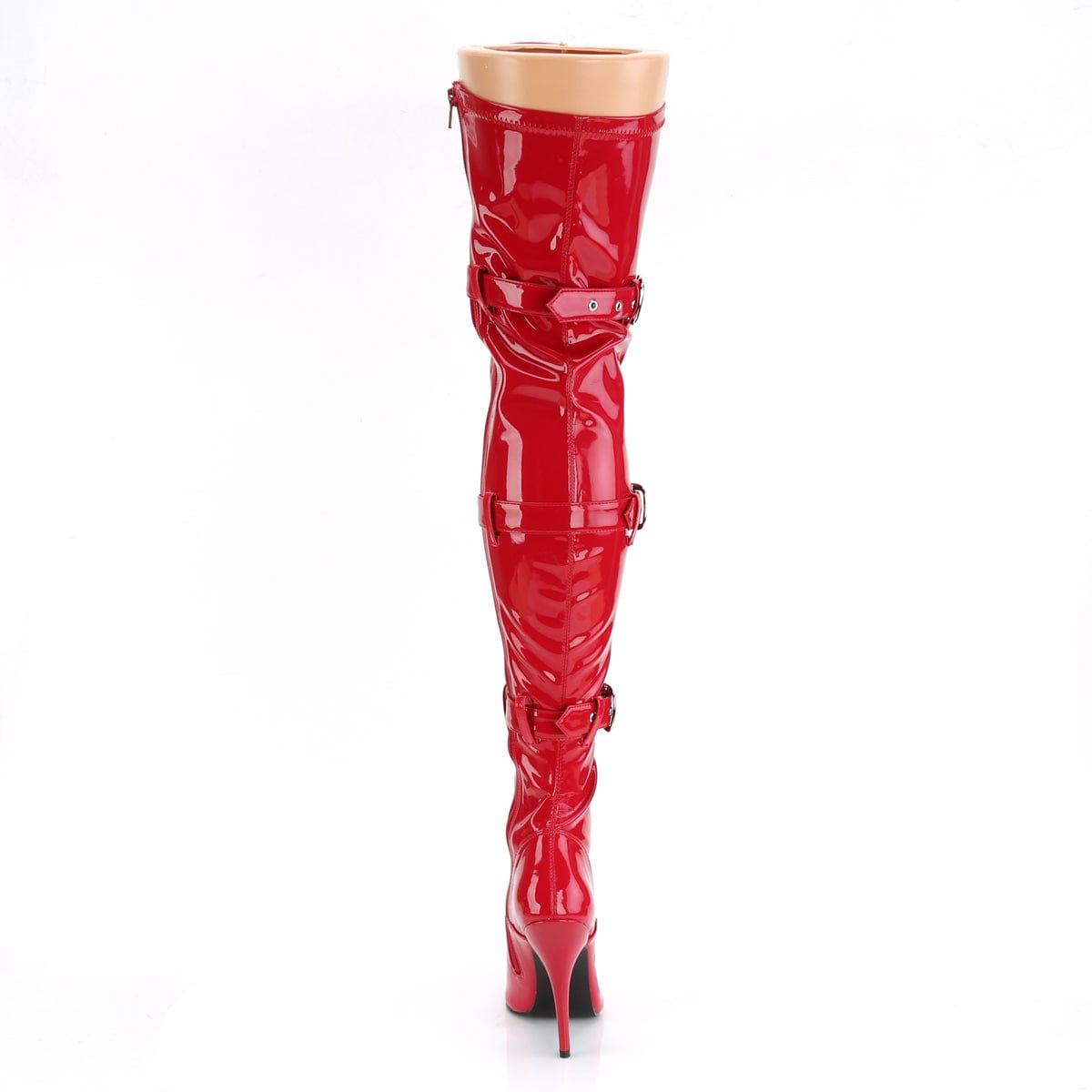 Red stretch thigh high on sale boots