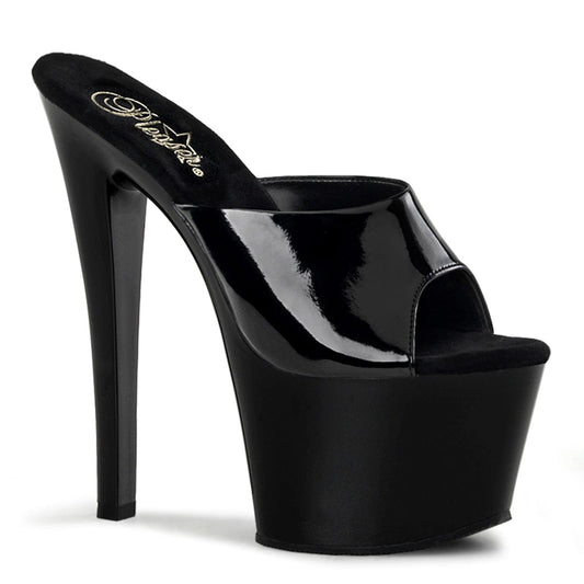 SKY-301 Black Patent/Black Platform Sandal Pleaser US Size (Women's): 5