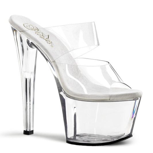 SKY-302 Clear/Clear Slide Pleaser US Size (Women's): 5