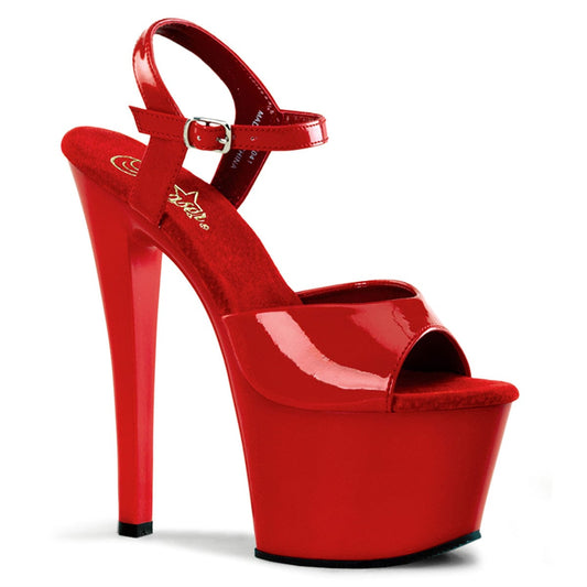 SKY-309 Red Patent/Red Platform Sandal Pleaser US Size (Women's): 5