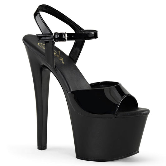 SKY-309VL Black Patent/Black Platform Sandal Pleaser US Size (Women's): 5