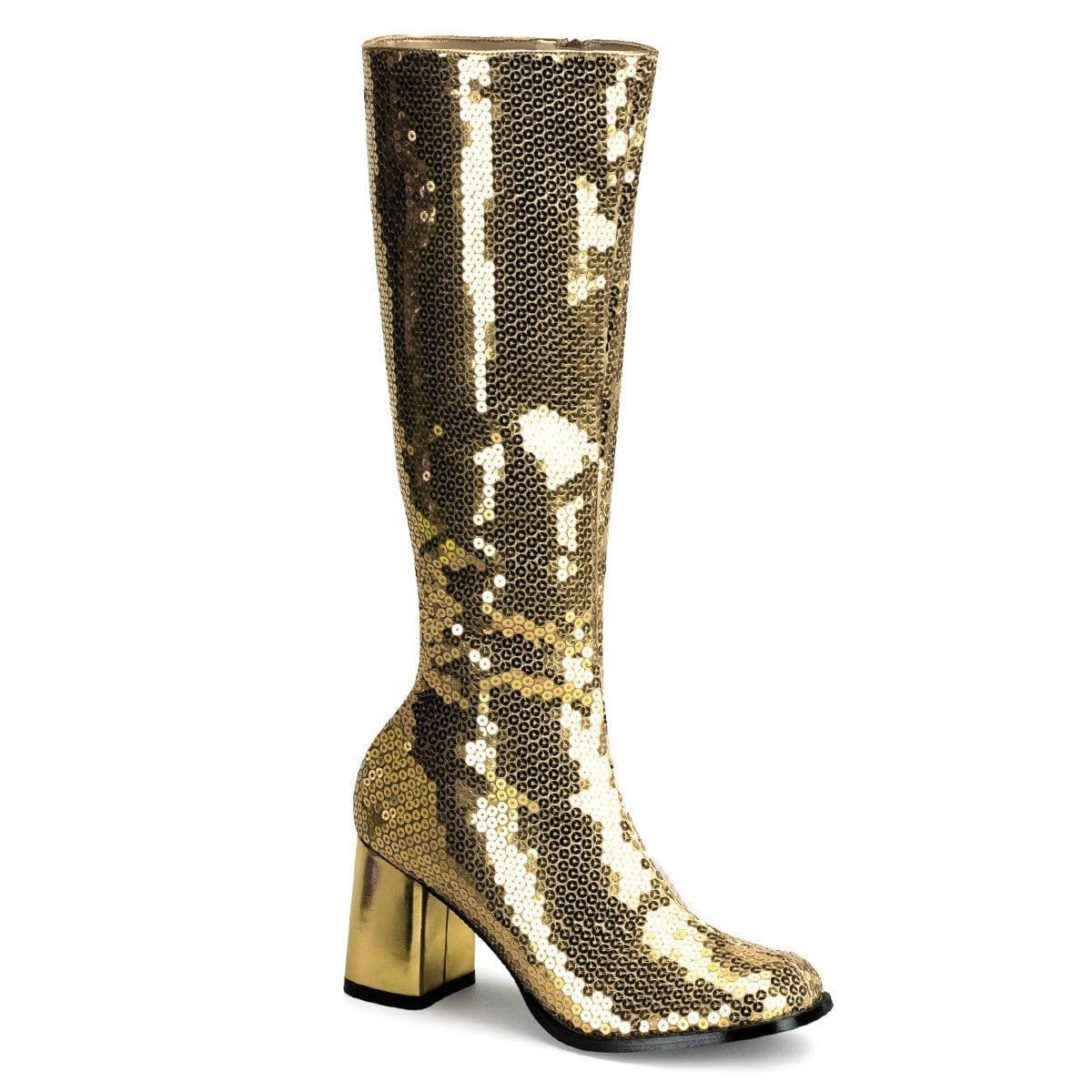 Gold clearance sequins boots