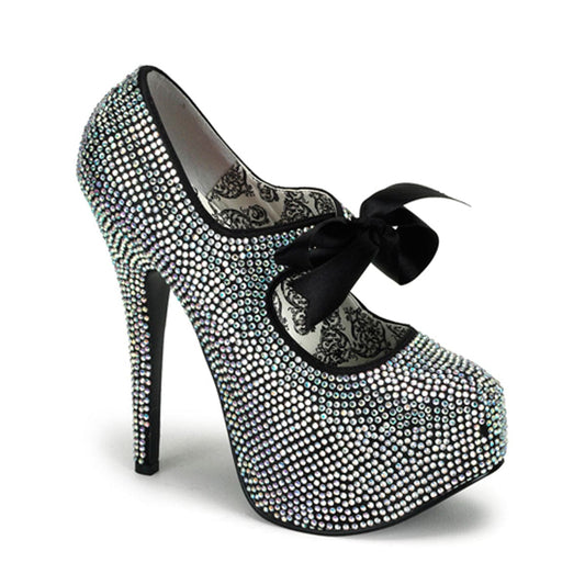 TEEZE-04R Iridescent Rhinestones CURRENT Bordello US Size (Women's): 6