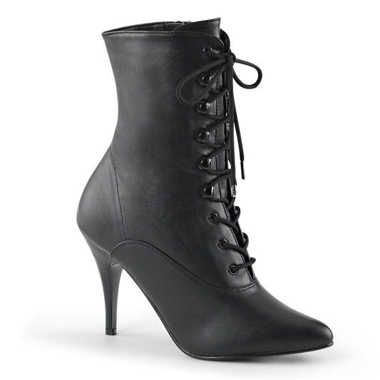 VANITY-1020 Black Faux Leather Ankle Boot Pleaser US Size (Women's): 6