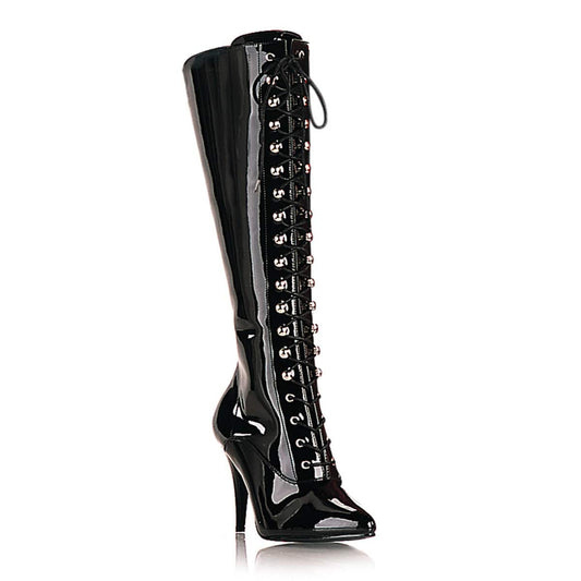 VANITY-2020 Black Patent Knee Boot Pleaser US Size (Women's): 6