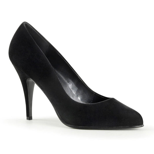 VANITY-420 Black Velvet Pump Pleaser US Size (Women's): 5