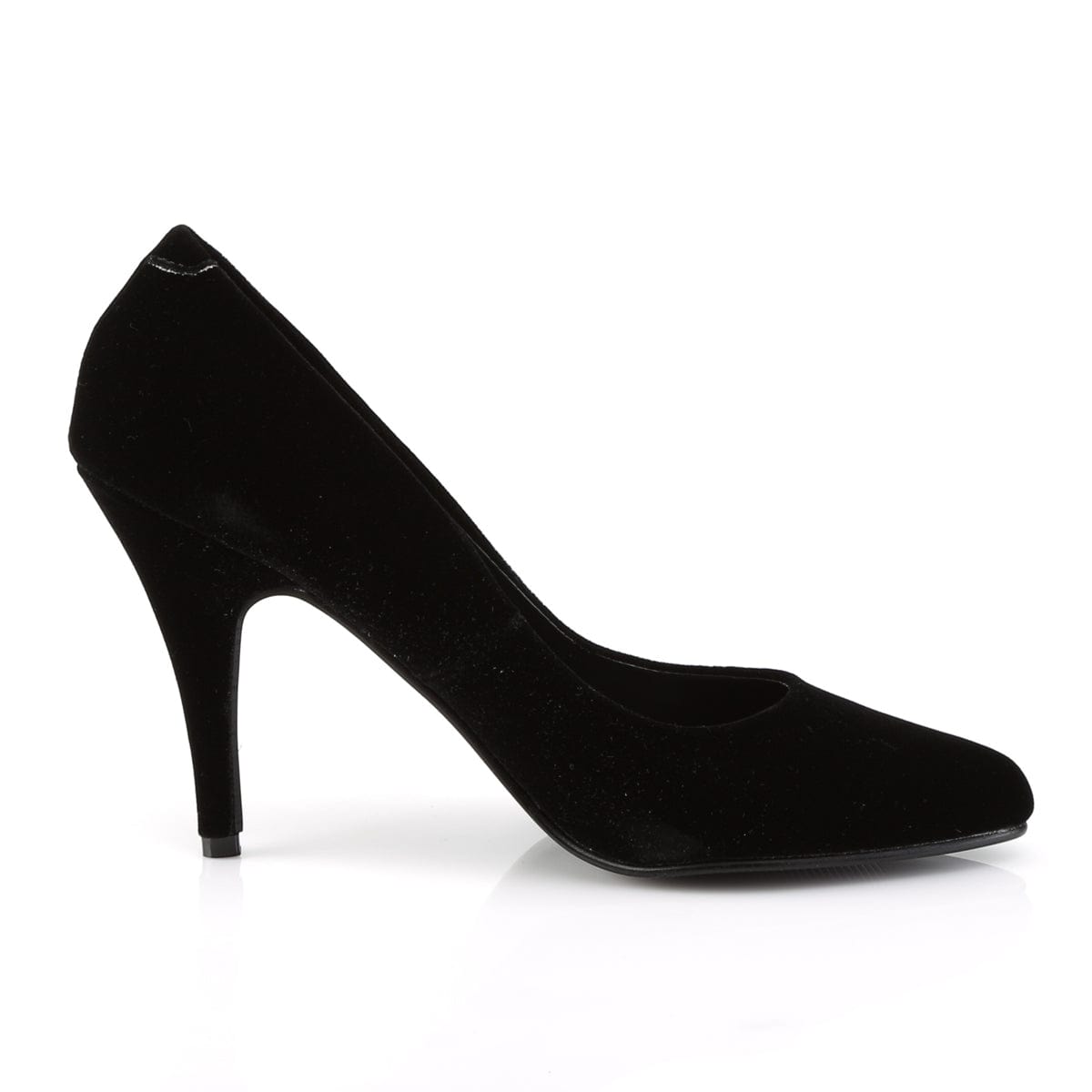 VANITY-420 Black Velvet Pump Pleaser US Size (Women's): 5