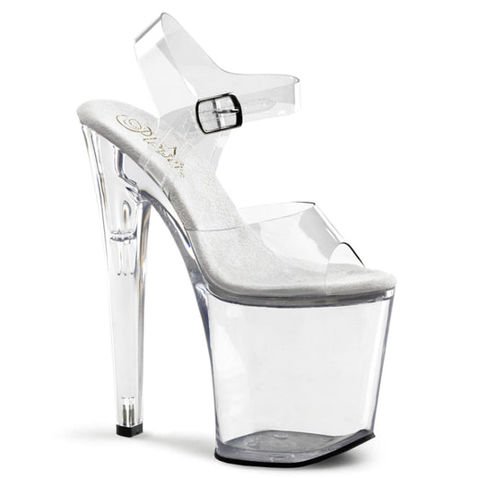 XTREME-808 Clear/Clear Platform Sandal Pleaser US Size (Women's): 5