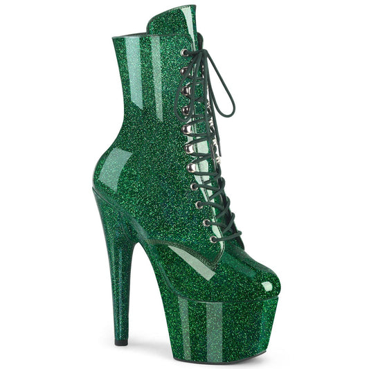 ADORE-1020GP Emerald Green Glitter Patent/M Pleaser US Size (Women's): 5