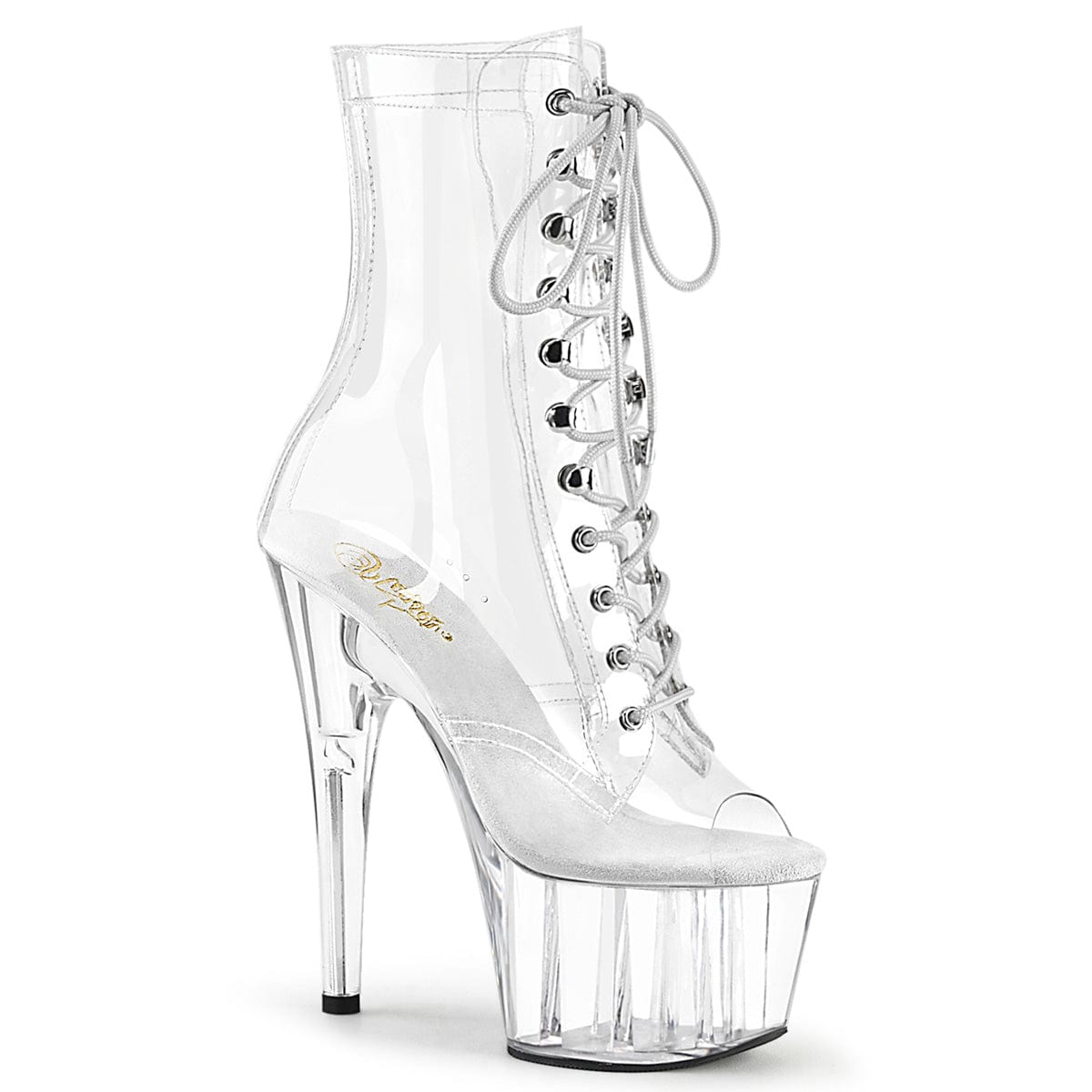 ADORE-1021C Clear/Clear Ankle Boot Pleaser US Size (Women's): 5