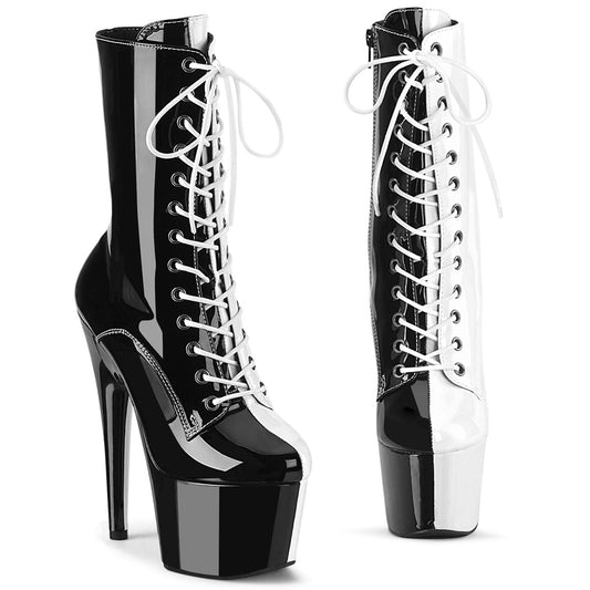 ADORE-1040TT Black-White Patent/Black-White Pleaser US Size (Women's): 5