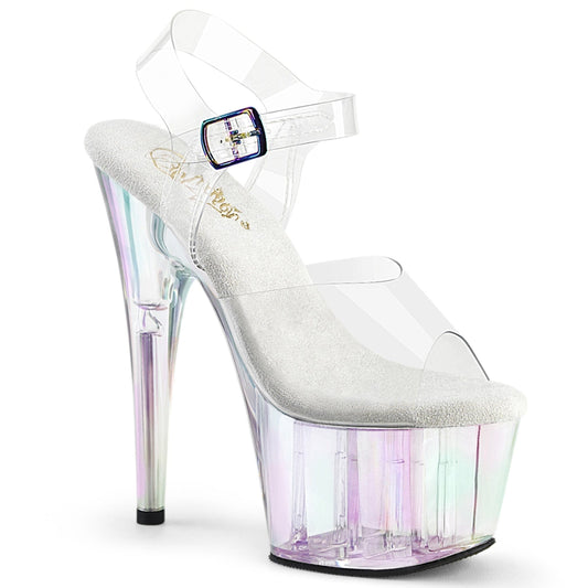 ADORE-708HT Clear/ Hologram Tinted Pleaser US Size (Women's): 5