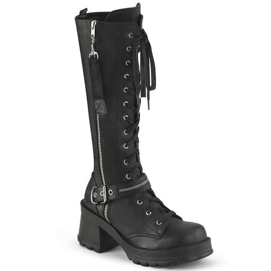 BRATTY-206 Black Vegan Leather Demonia US Size (Women's): 6