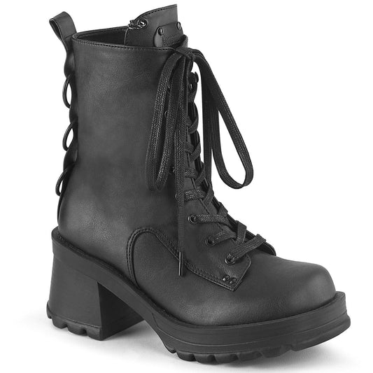 BRATTY-50 Black Vegan Leather Demonia US Size (Women's): 6