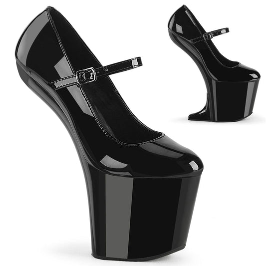 CRAZE-880 Black Patent/Black Pleaser US Size (Women's): 6