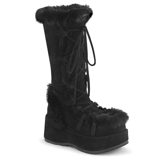 CUBBY-311 Black Vegan Suede Demonia US Size (Women's): 6