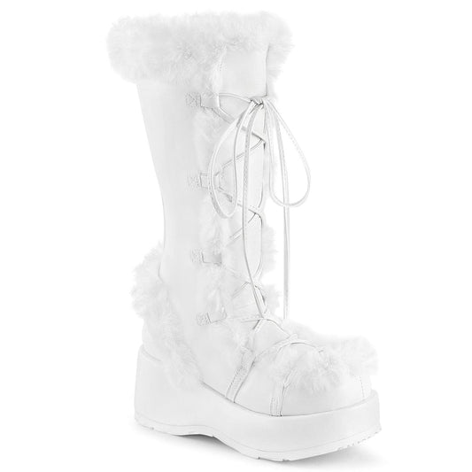 CUBBY-311 White Vegan Leather Demonia US Size (Women's): 6