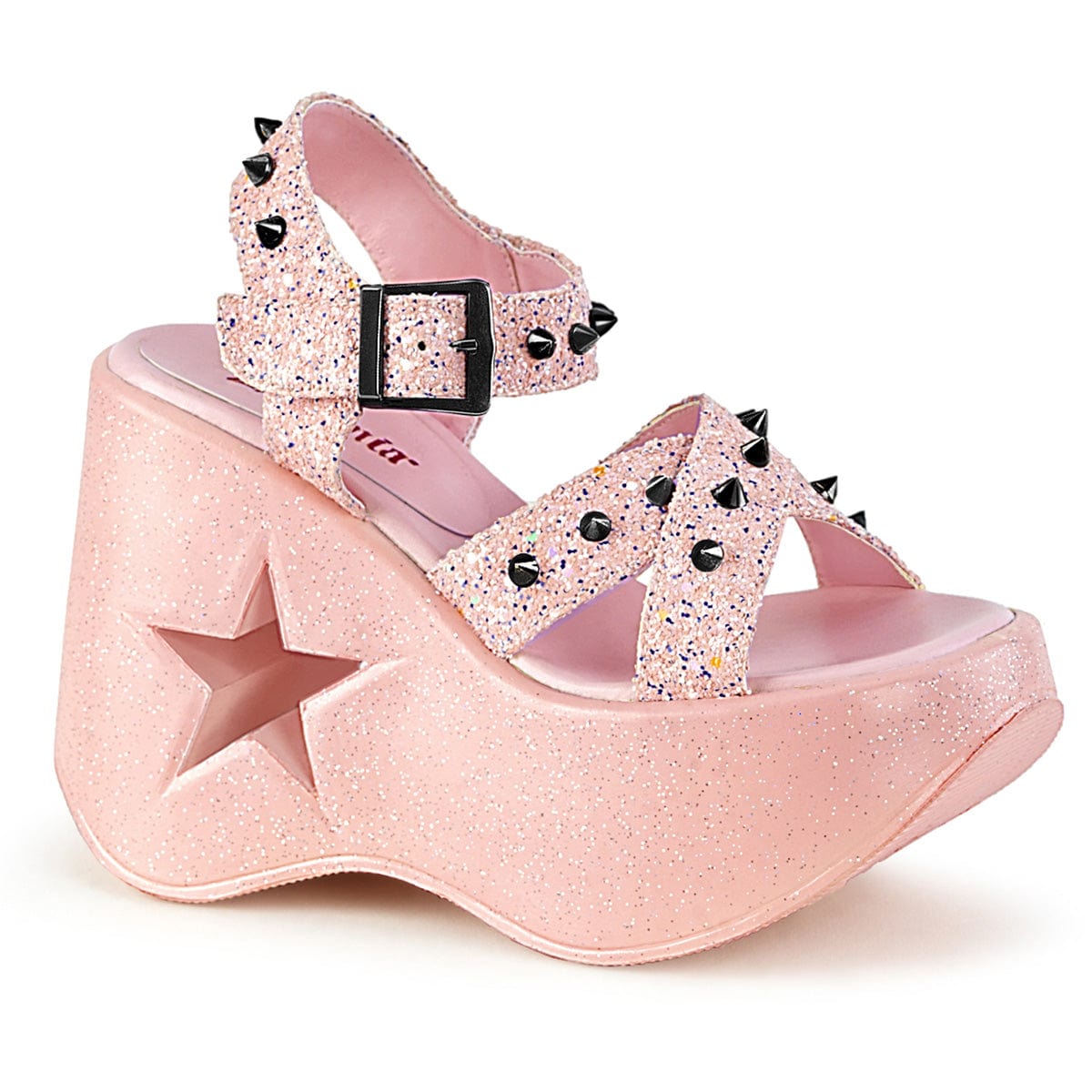 DYNAMITE-02 Baby Pink Glitter Demonia US Size (Women's): 6