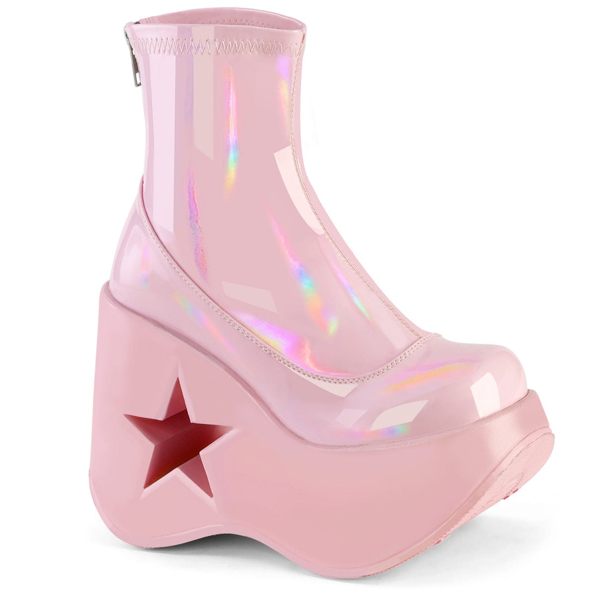 DYNAMITE-100 Baby Pink Stretch Hologram Demonia US Size (Women's): 6