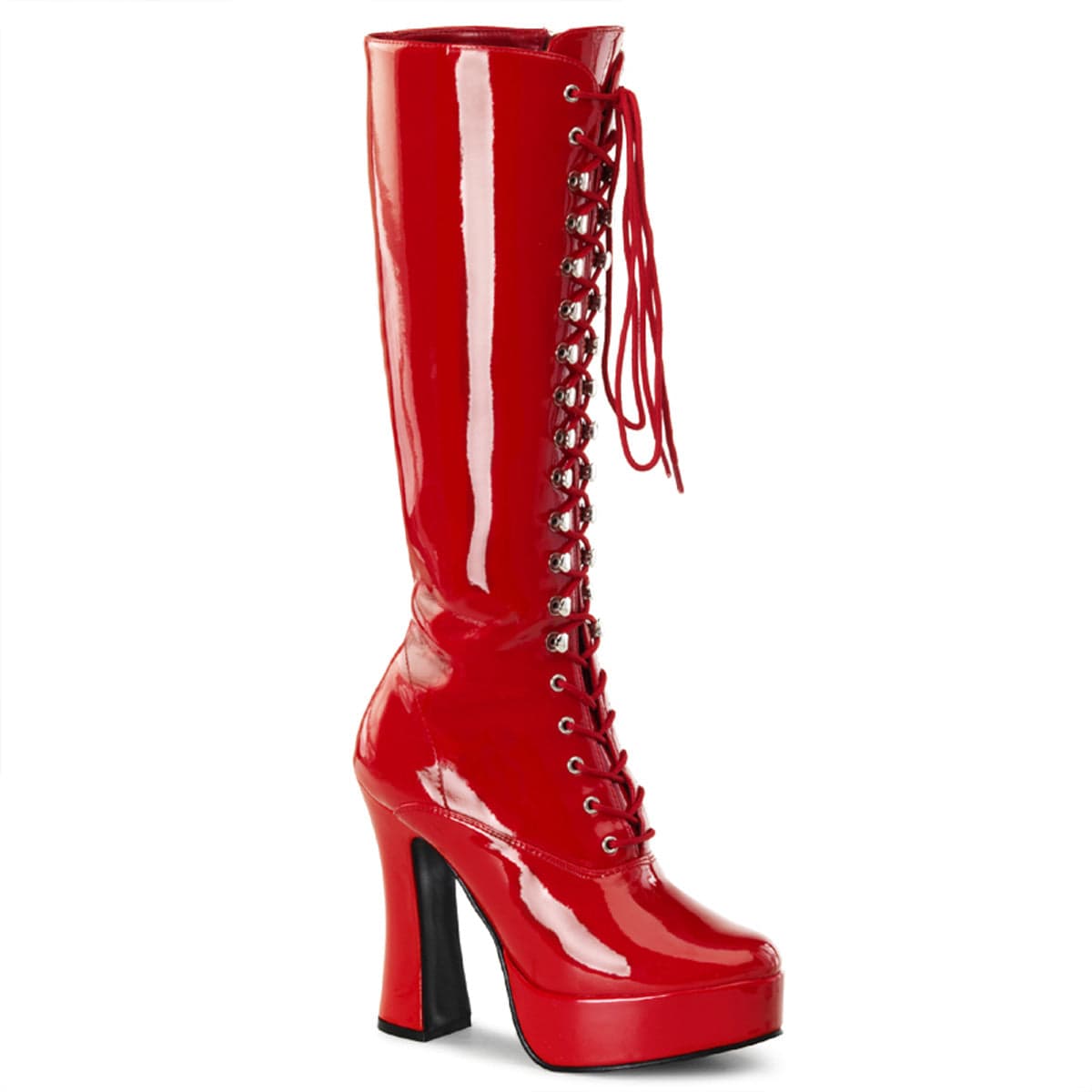 ELECTRA-2020 Red Patent Knee Boot Pleaser US Size (Women's): 6