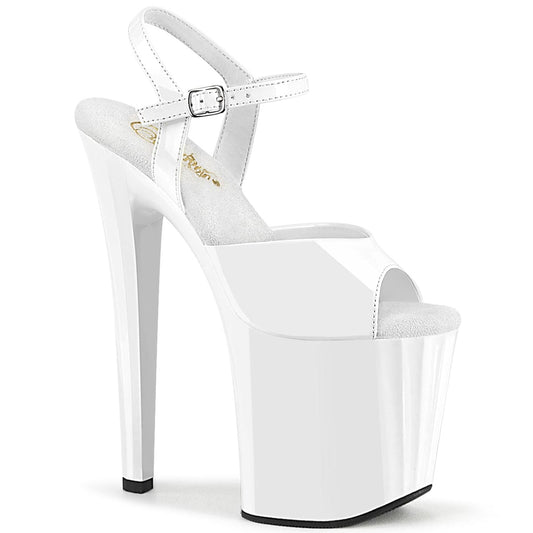 ENCHANT-709 White Patent/White Pleaser US Size (Women's): 5