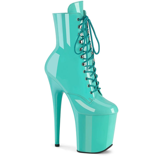 FLAMINGO-1020 Aqua Patent/Aqua Pleaser US Size (Women's): 5