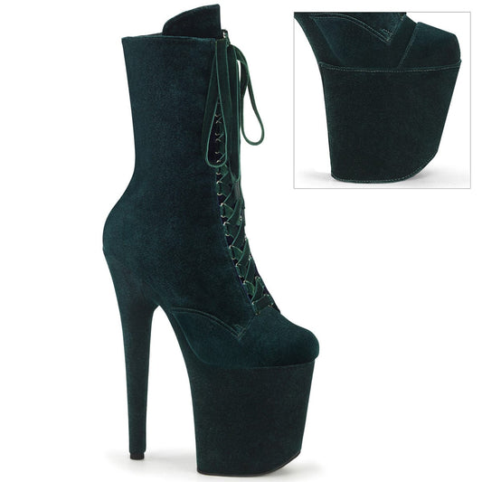 FLAMINGO-1045VEL Emerald Green Velvet/Emerald Green Velvet Pleaser US Size (Women's): 5