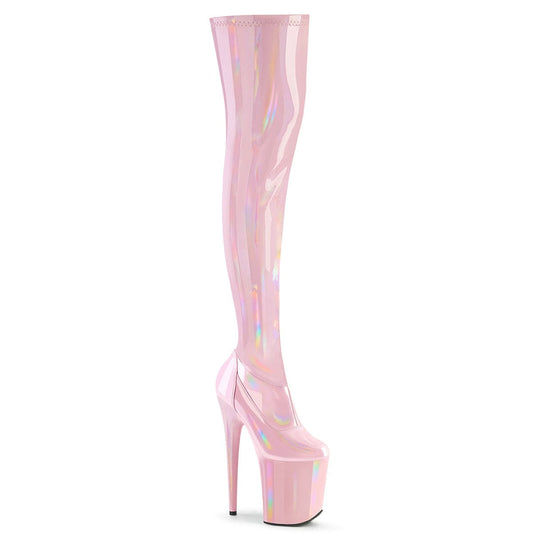 FLAMINGO-3000HWR Baby Pink Stretch Hologram/Baby Pink Hologram Pleaser US Size (Women's): 5