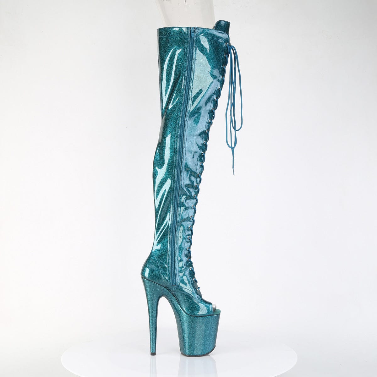 Turquoise thigh outlet high boots