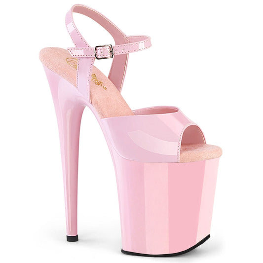 FLAMINGO-809 Baby Pink Patent/Baby Pink Pleaser US Size (Women's): 5