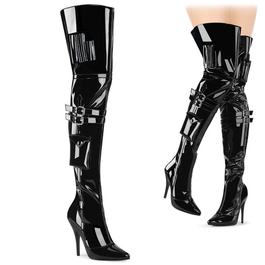 SEDUCE-3019 Black Patent Pleaser US Size (Women's): 6