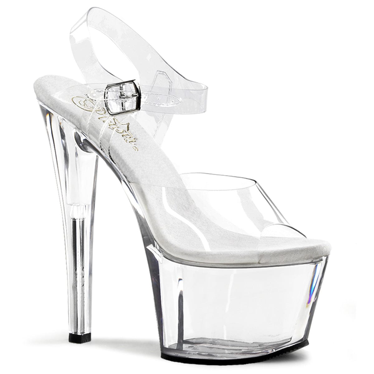 Platform sandals online clear