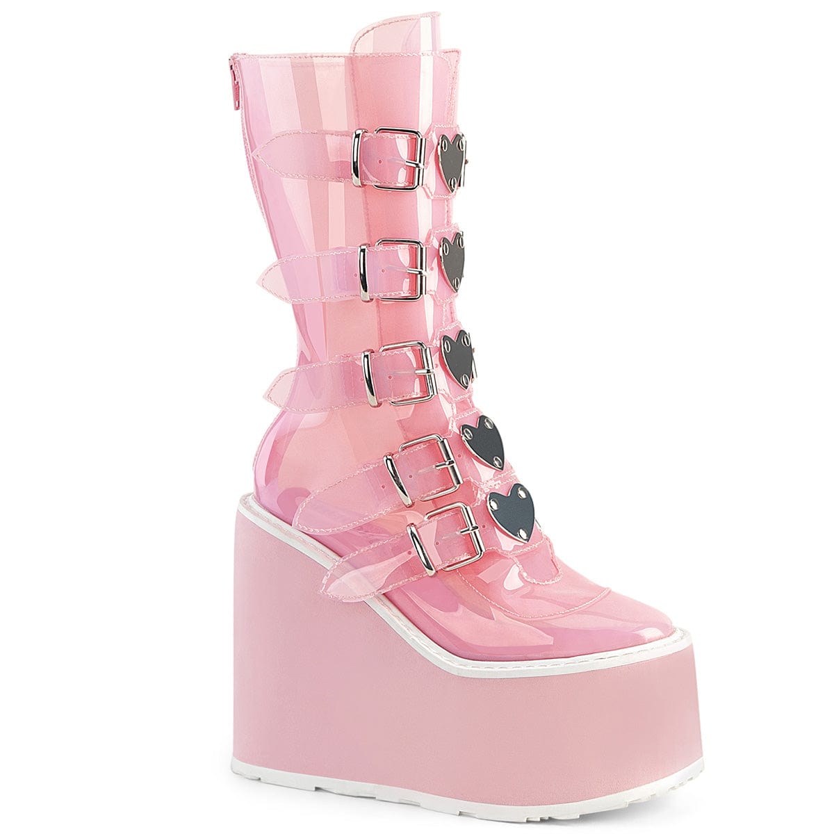 Pink mid outlet calf boots