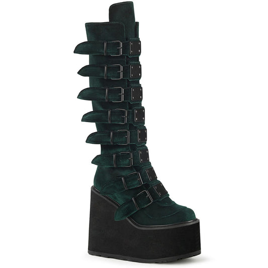 SWING-815 Emerald Velvet Demonia US Size (Women's): 6