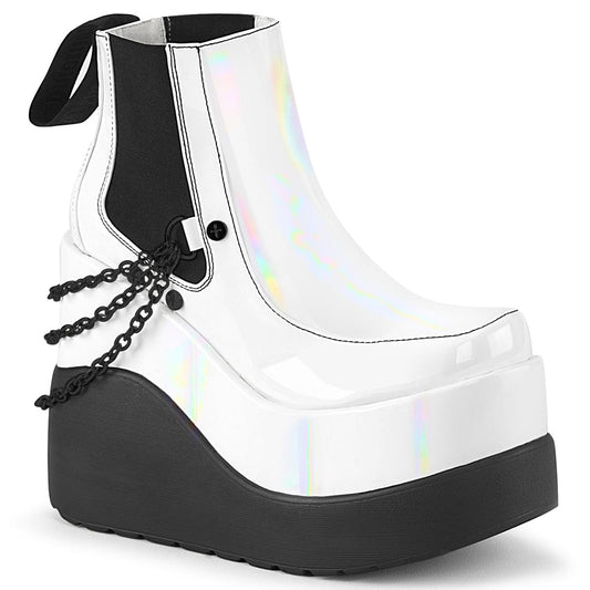 VOID-50 White Hologram Patent Demonia US Size (Women's): 6