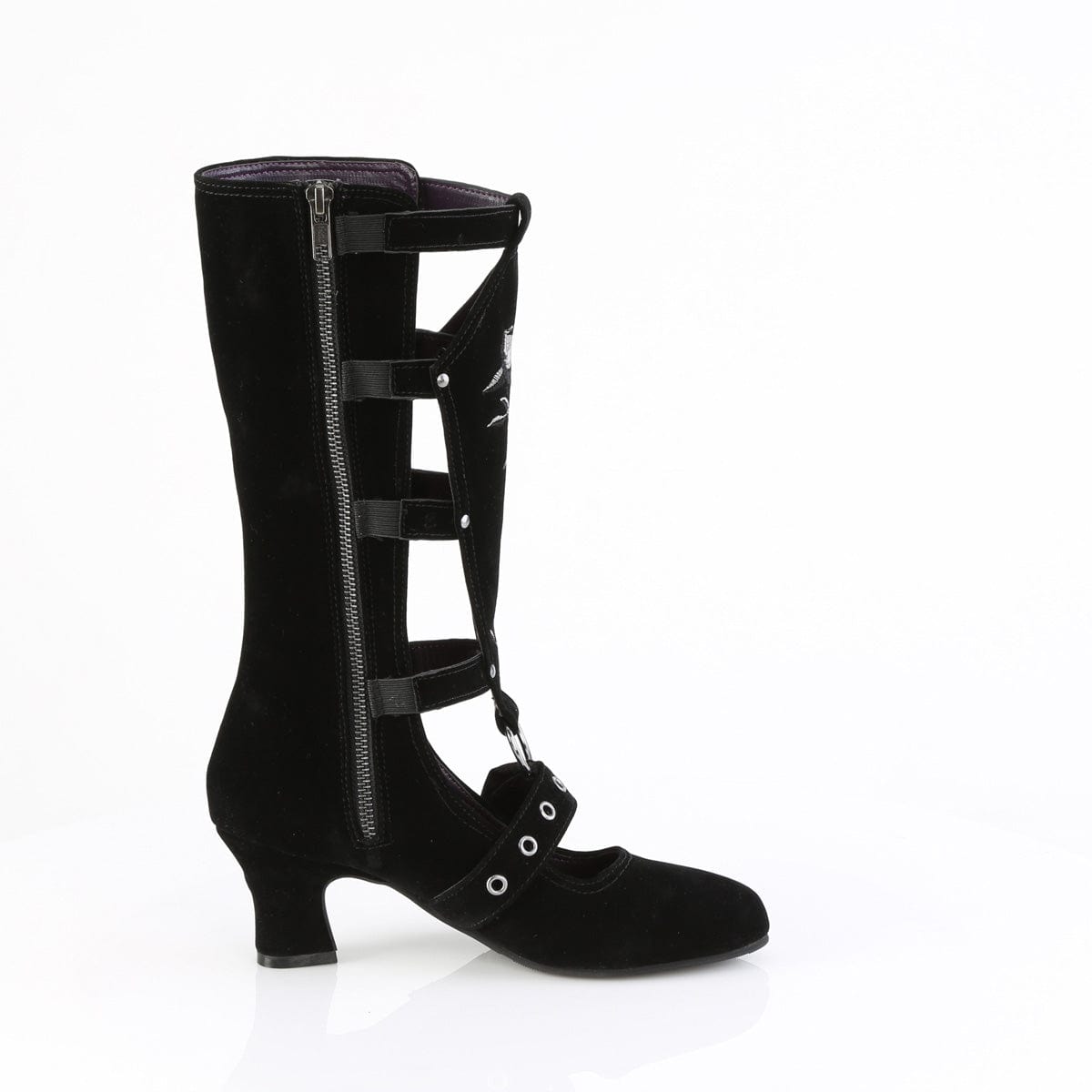 WHIMSY-118 Black Vegan Suede Demonia US Size (Women's): 6